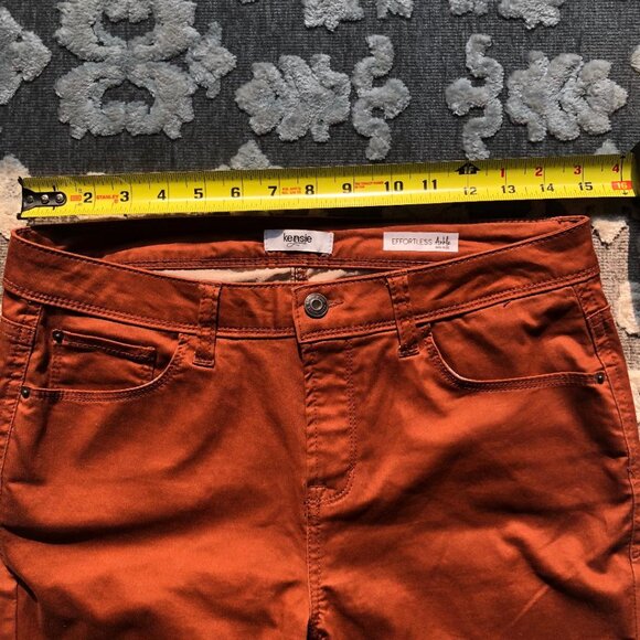 Kensie Jeans, Effortless Ankle, Rust Colored, Cropped Jeans, Sz: 8/29(see msmts) - Picture 8 of 13